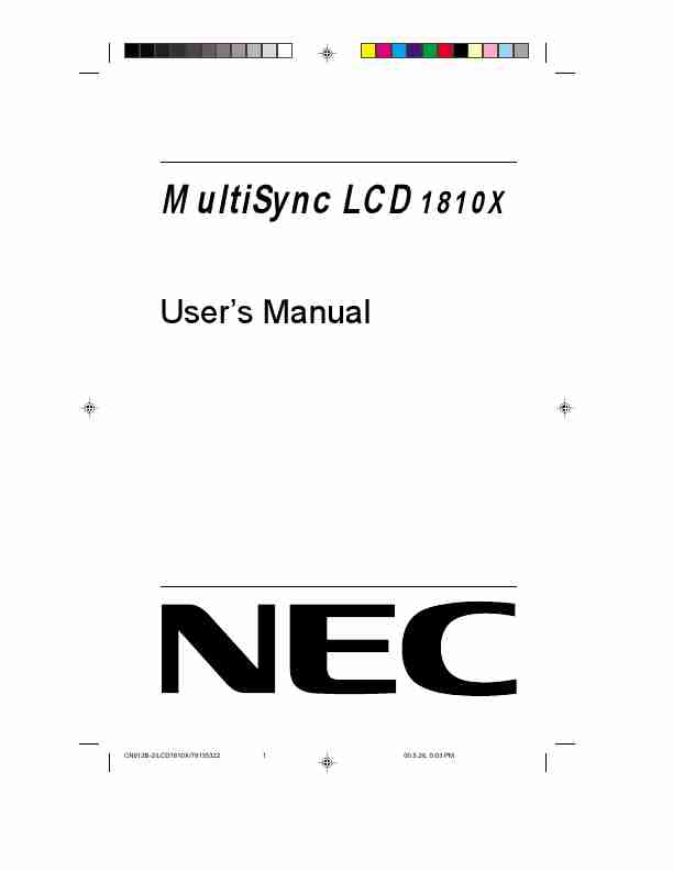 NEC MULTISYNC LCD1810X-page_pdf